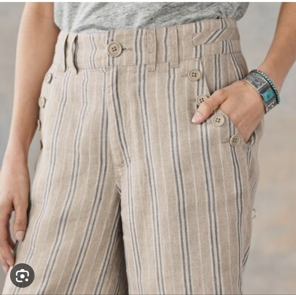 Sundance | 16 | Wilde Bermuda Striped Linen Short - Picture 5 of 11